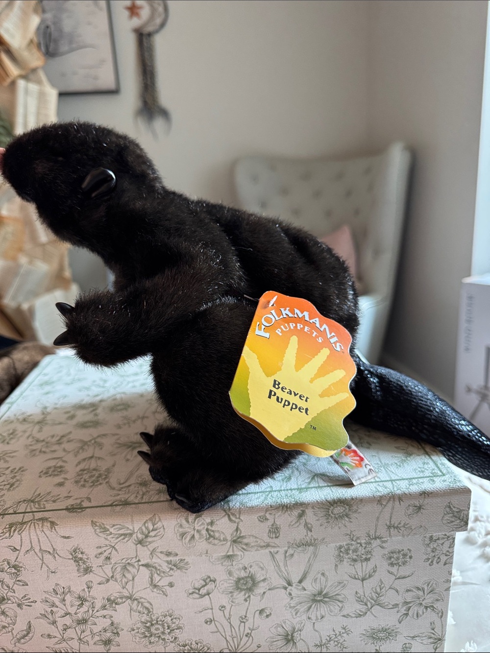 Folkmanis Black/brown Beaver Hand Puppet